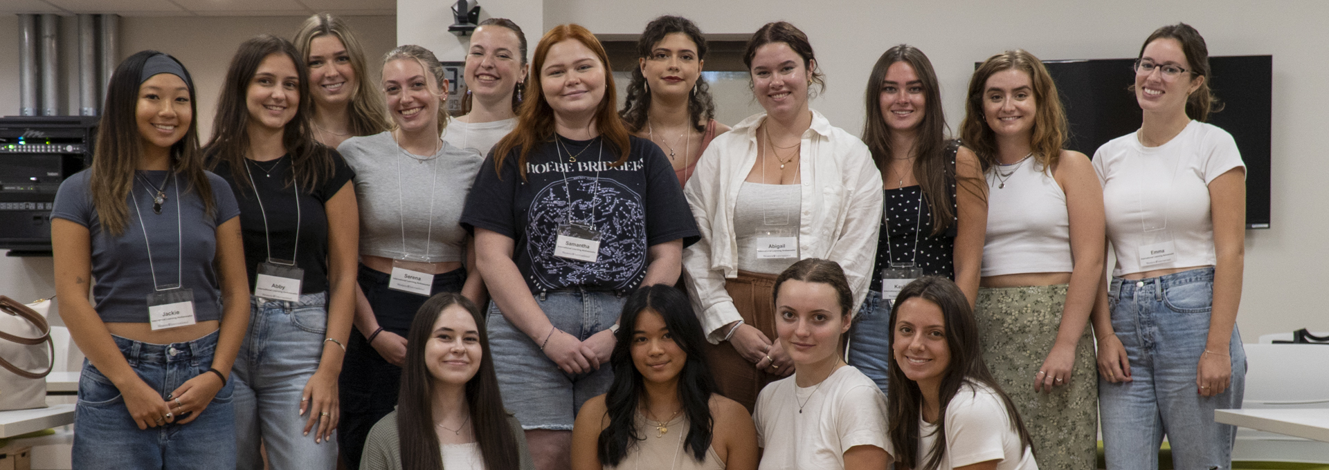 International learning ambassadors standing together